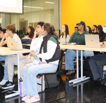 Students attending a lecture